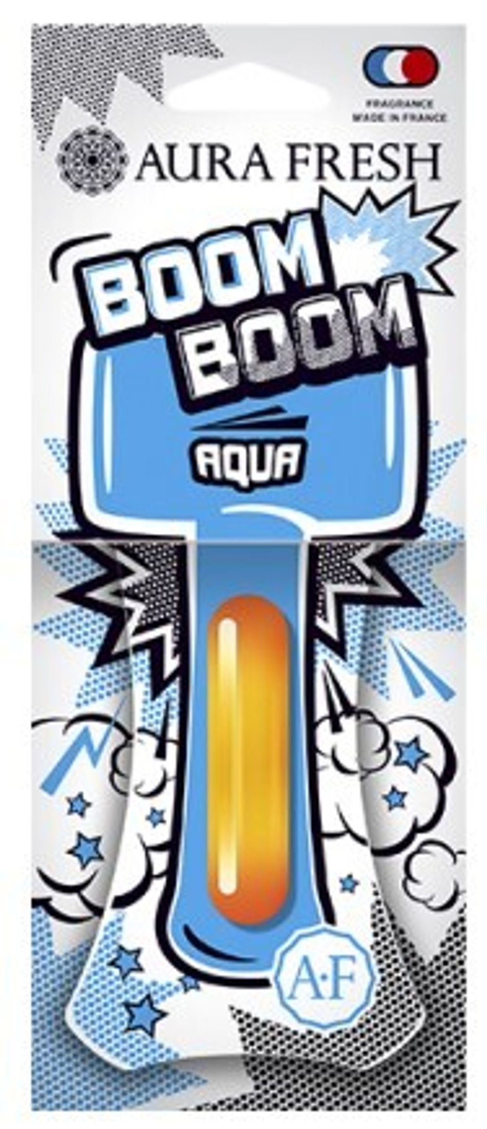 Ароматизатор для автомобиля AURA FRESH BOOM BOOM "Аква" с жидким центом