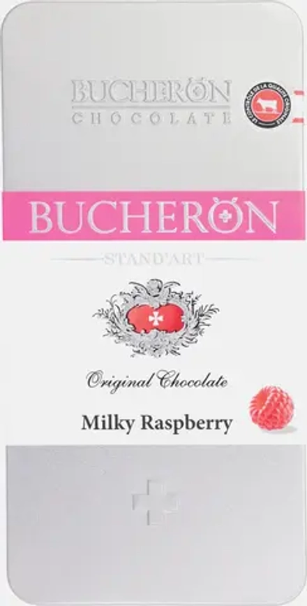 Шоколад молочный с кусочками малины Bucheron Standart 100г