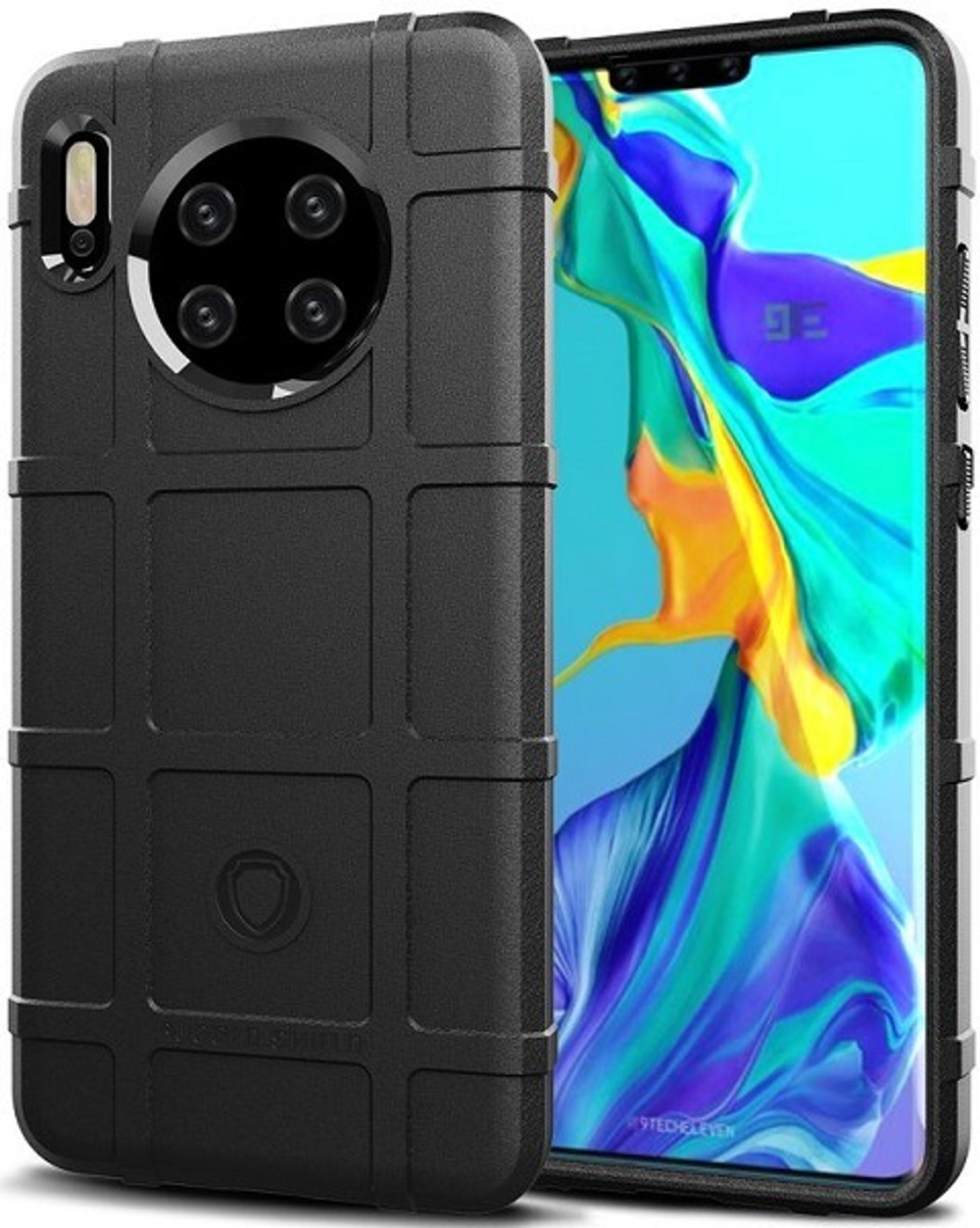 Чехол для Huawei Mate 30 цвет Black (черный), серия Armor от Caseport