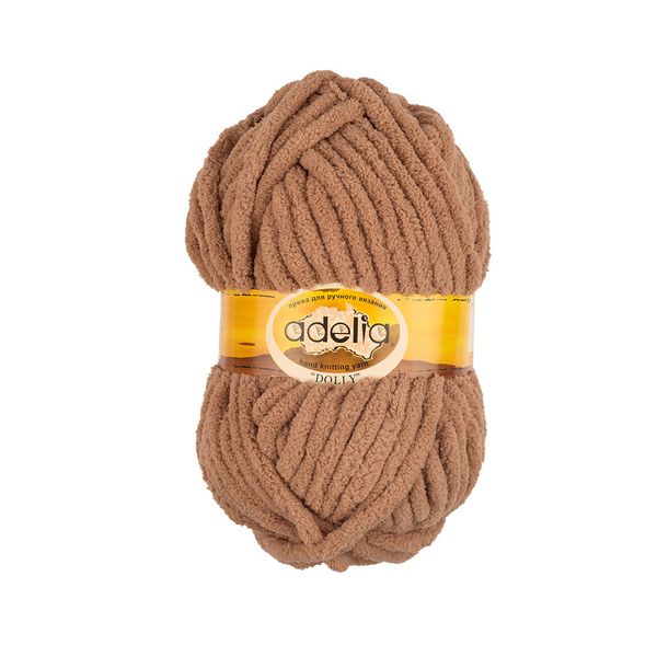Пряжа Adelia Dolly / уп.5 мот. по 100г, 40м, 22 св.коричневый