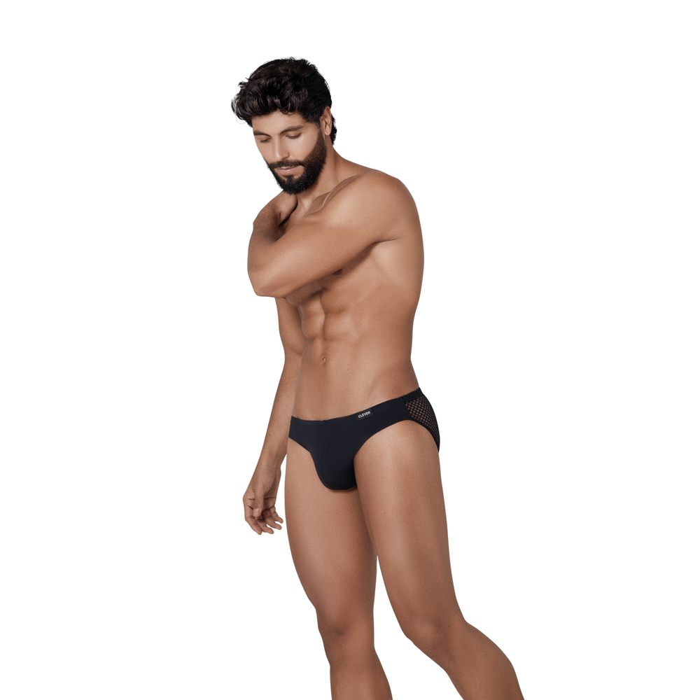Мужские трусы брифы черные Clever Moda URGE BRIEF 131611