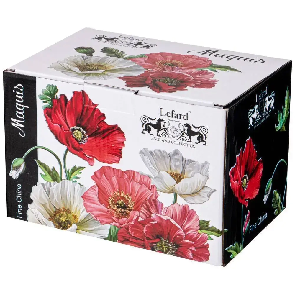 Чайник заварочный фарфоровый 1000мл «Маки»