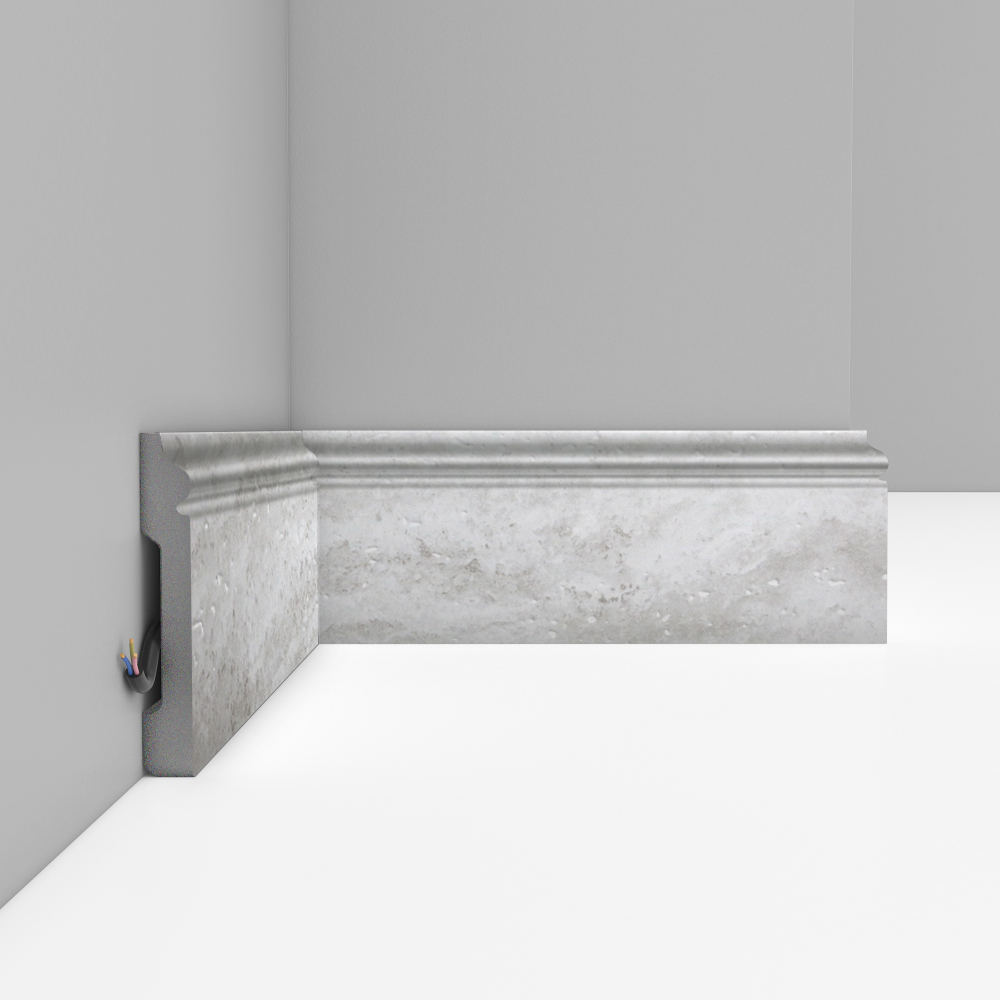 Плинтус напольный Decomaster D005-1634 79х13х2400мм