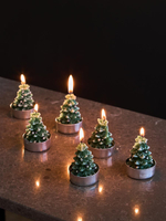 Набор декоративных свечей enchanted woods из коллекции new year essential, 6 шт.