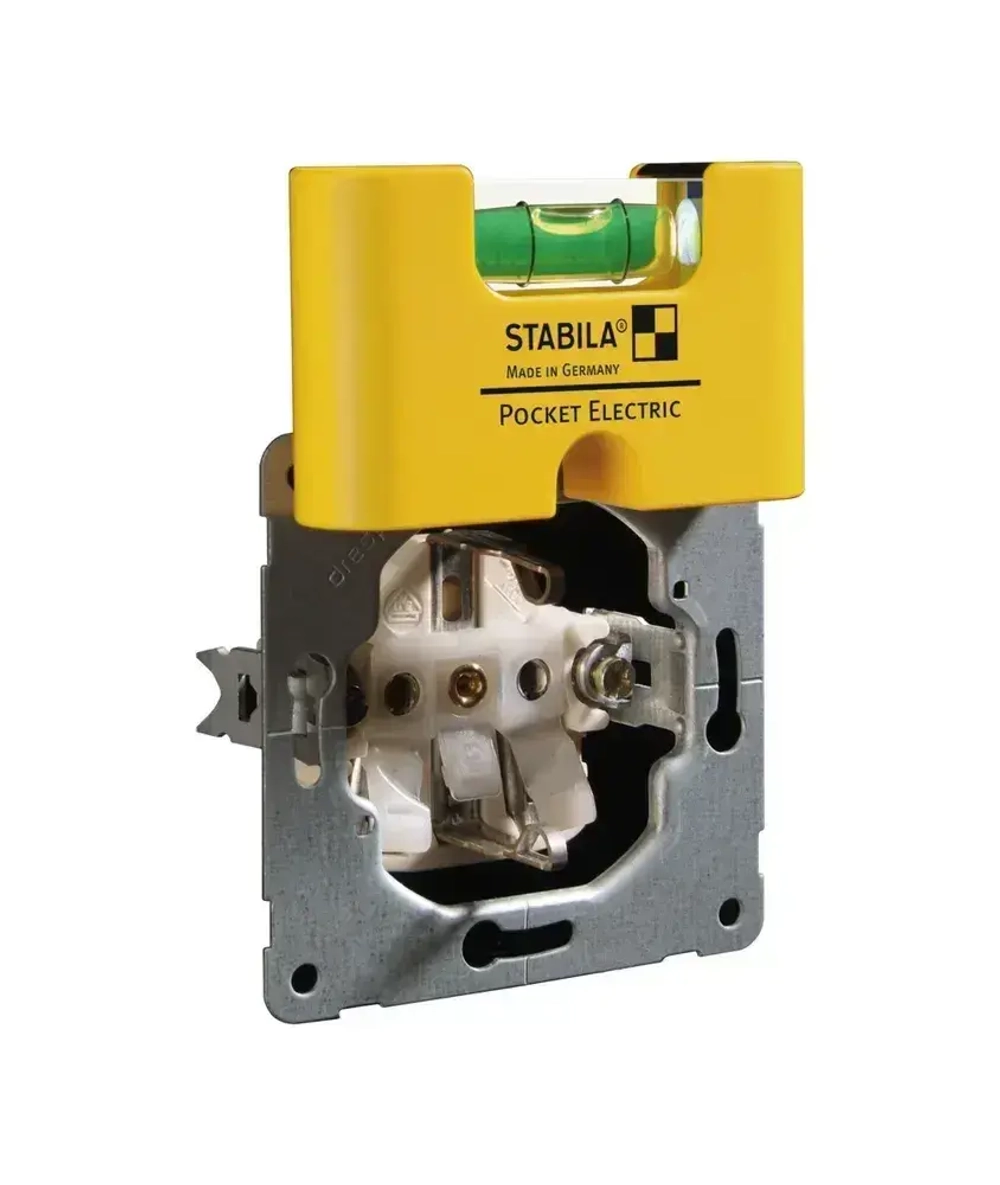Уровень Stabila Pocket Electric 7 см с чехлом на пояс Арт. 18115