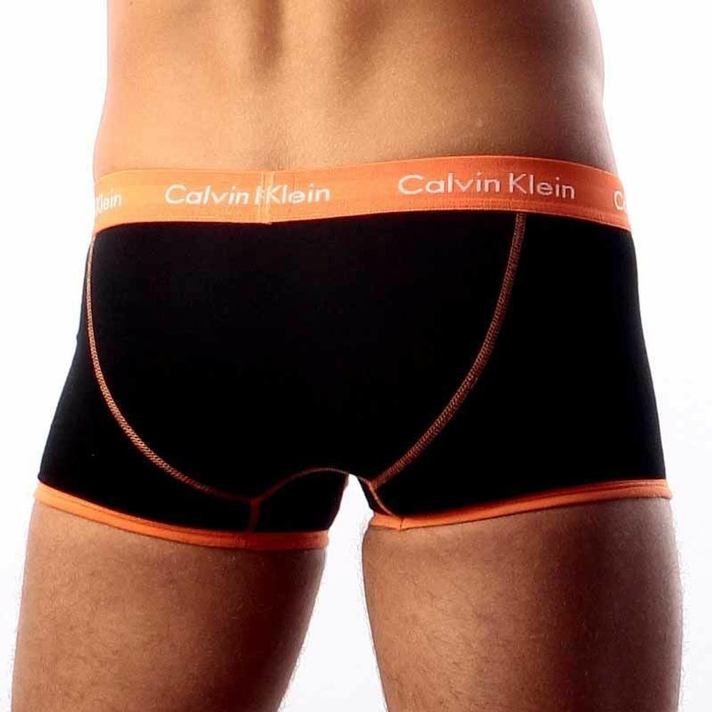Мужские трусы хипсы Calvin Klein 365 Black Orange