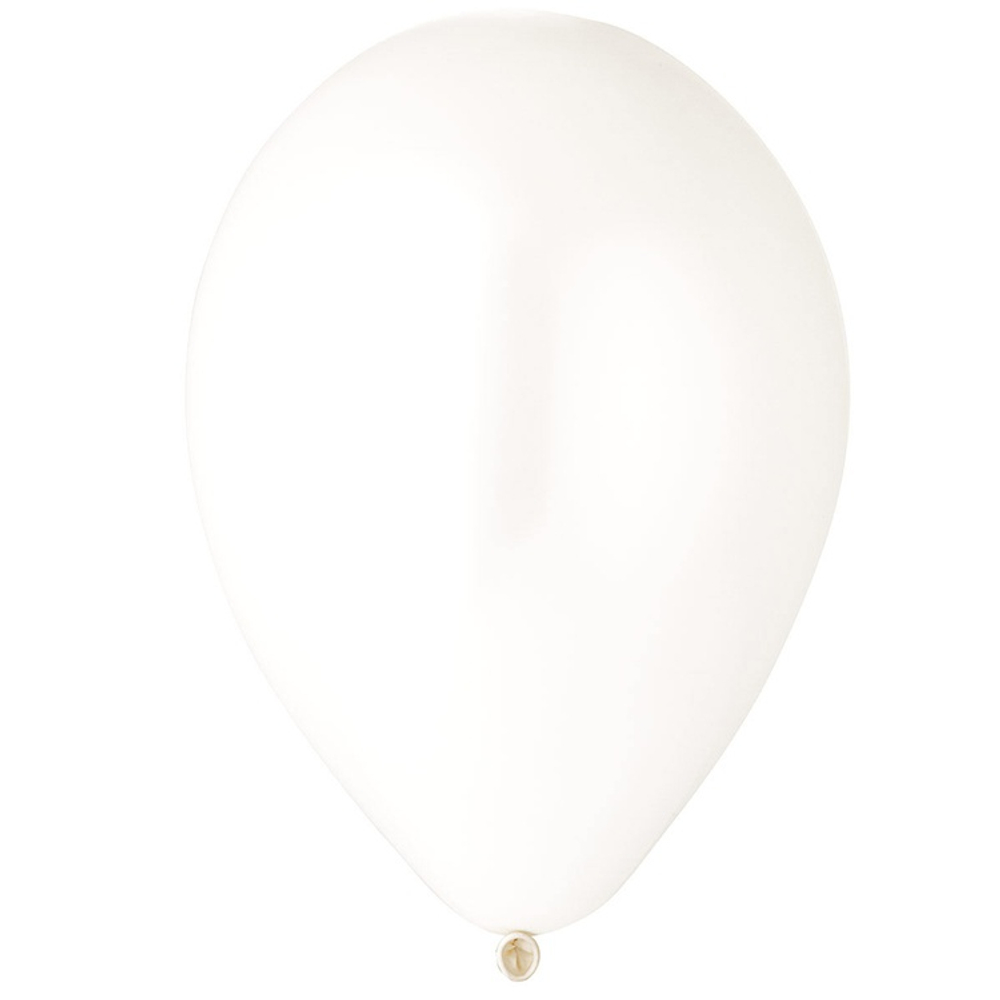 Шар латексный Набор 500 шт Пастель 25 см (Белый)