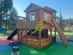 Детская деревянная площадка "Домик 5"