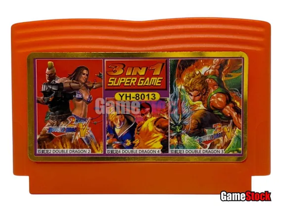 Картридж 8-Bit - 3в1 DOUBLE DRAGON 2+3+4