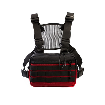 Нагрудная сумка Тайна Красный / Чёрный Таслан