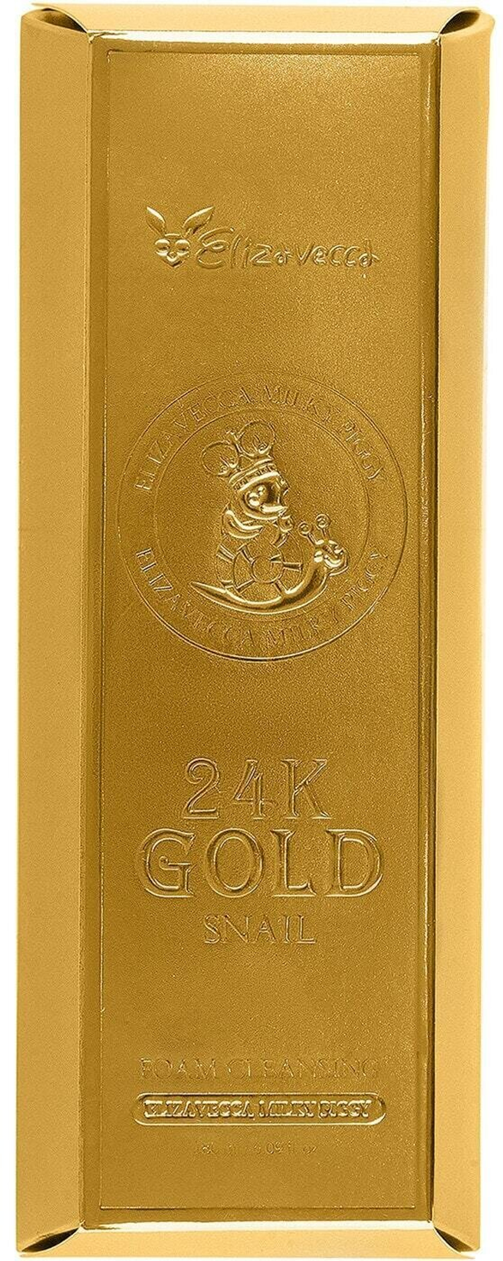 Пенка для умывания с муцином улитки и золотом Elizavecca 24k Gold Snail Cleansing Foam