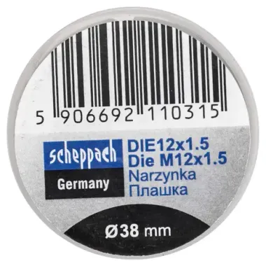 Плашка M12x1,5/Ф38 Scheppach Sch-DIE12x1.5