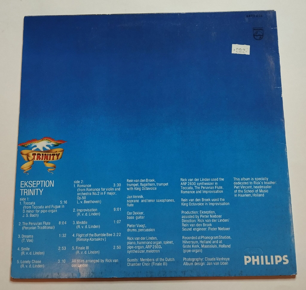 Винтажная виниловая пластинка LP Ekseption Trinity (Germany 1973)