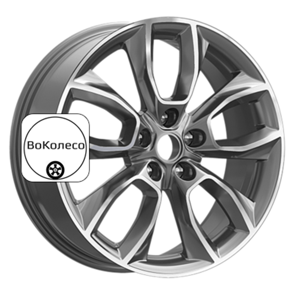 7x18/5x114,3 ET45 D60,1 КР001 (Uni-S/Changan CS55 Plus/Belgee X70) Diamond Gloss Graphite Premium Series