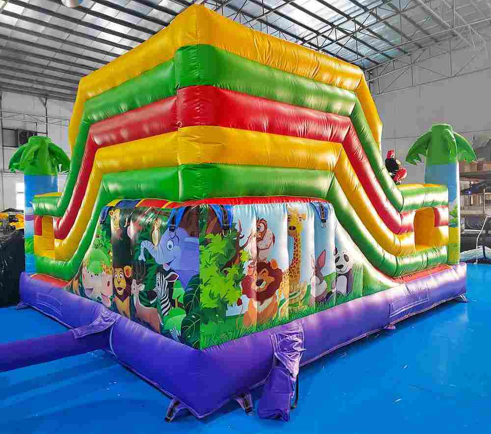 Коммерческий надувной батут "Сафари-джунгли 2 " 6*5*2,8 м