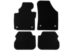 Коврики в салон для VOLKSWAGEN Caddy, 2004-2010, 2010-2015 минивэн (5 мест), 4 шт. (текстиль) KLEVER01511801200K