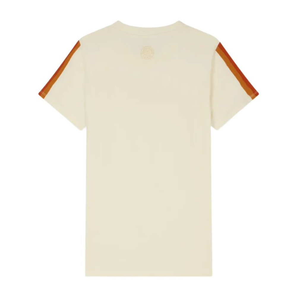 Женская теннисная футболка Roland Garros Color Lines - ecru