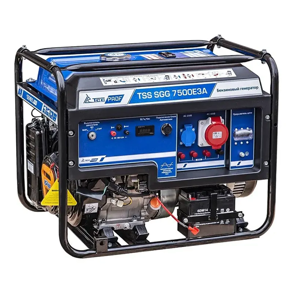 ТСС SGG 7500E3A бензогенератор с блоком АВР ТСС С 9000/400 л/з 021303/190027