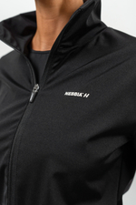Ветровка SHINY ZIP UP WORKOUT JACKET SLEEK 481 Черная