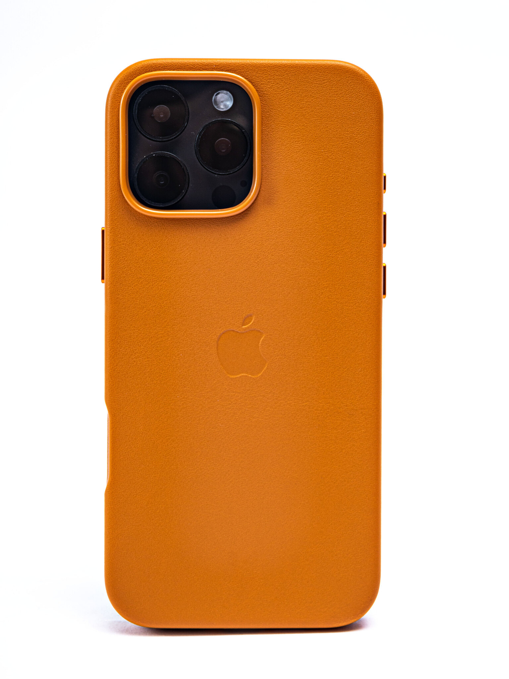 Кожаный чехол Leather Case iPhone 16 Pro MAX Светло Коричневый
