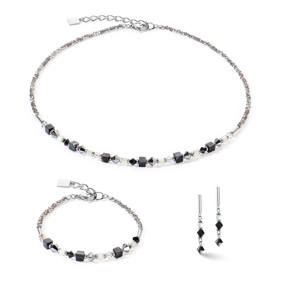 Колье Coeur de Lion Black-White 4239/10-1314