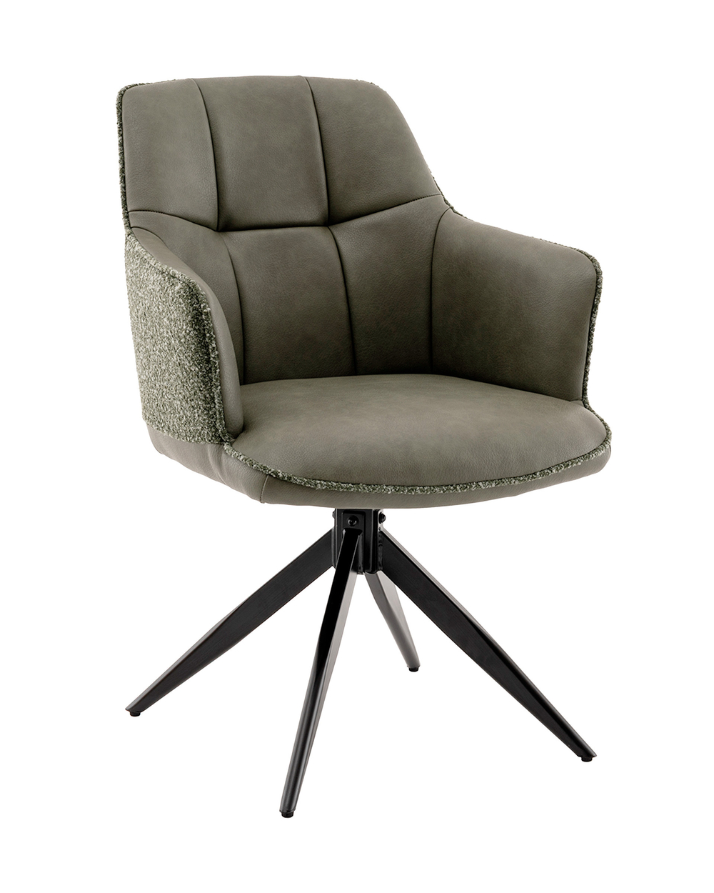 Стул обеденный Naya зеленый экокожа букле