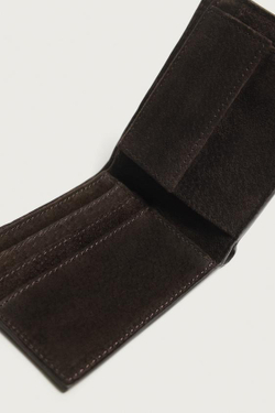 ZARA КОЖАНЫЙ КОШЕЛЕК, КОРИЧНЕВЫЙ