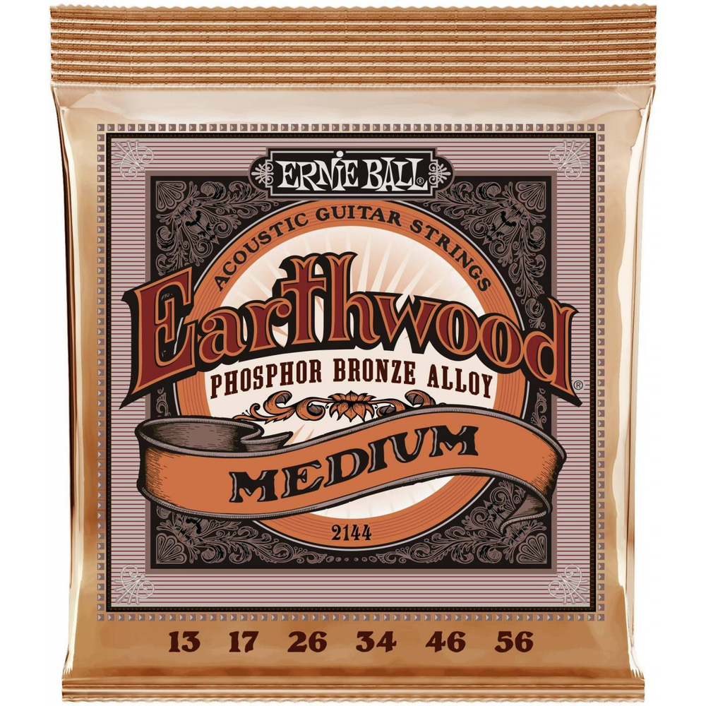 Струны для акустической гитары Ernie ball 2144 Medium фосфор