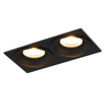 Светильник встраиваемый CRATER,  10W,  876Lm,  3000K,  D82хH40мм,  IP44,  черный