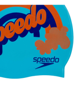 Шапочка для плавания силиконовая детская Speedo Junior Slogan Cap Aquamarine
