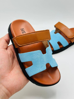 Детские брендовые шлепки Hermes