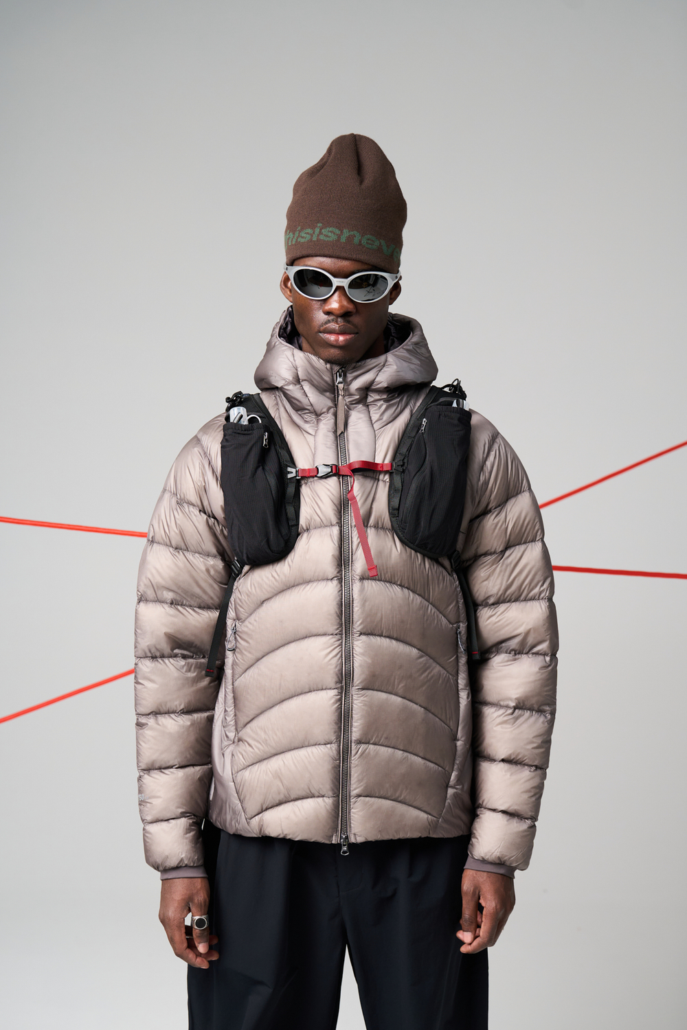 Куртка Nothomme Blue Monte Lightweight Down Jacket "Mauve Gray"