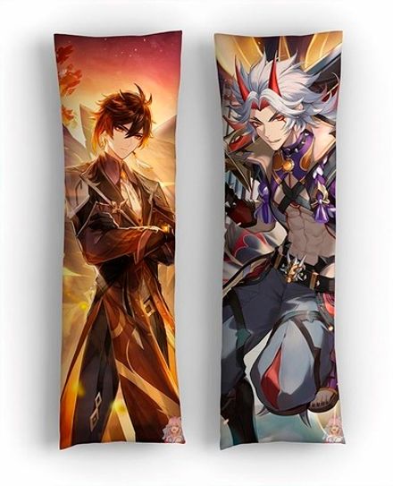 Дакимакура Аратаки Итто и Чжун Ли