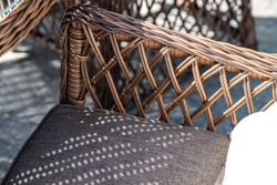 "Эспрессо–150 L" обеденная группа плетеная, цвет коричневый