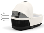 Коляска Cybex Priam IV Matt Black complete Cloud T Leaf Green Plus Base T 3 в 1 Off White