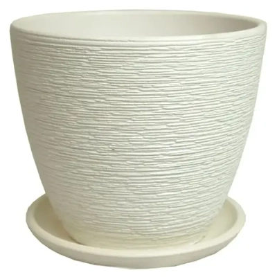 Горшок керамический Горшок Гнездо белый крокус №2