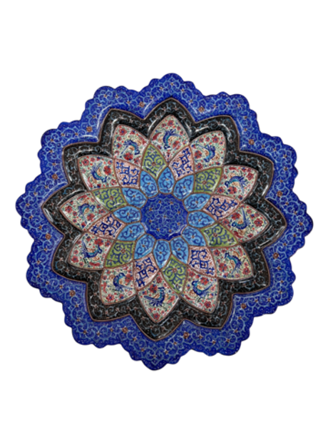 Тарелка минакари ручной работы из Исфахана (25 см) 181220261 Иран