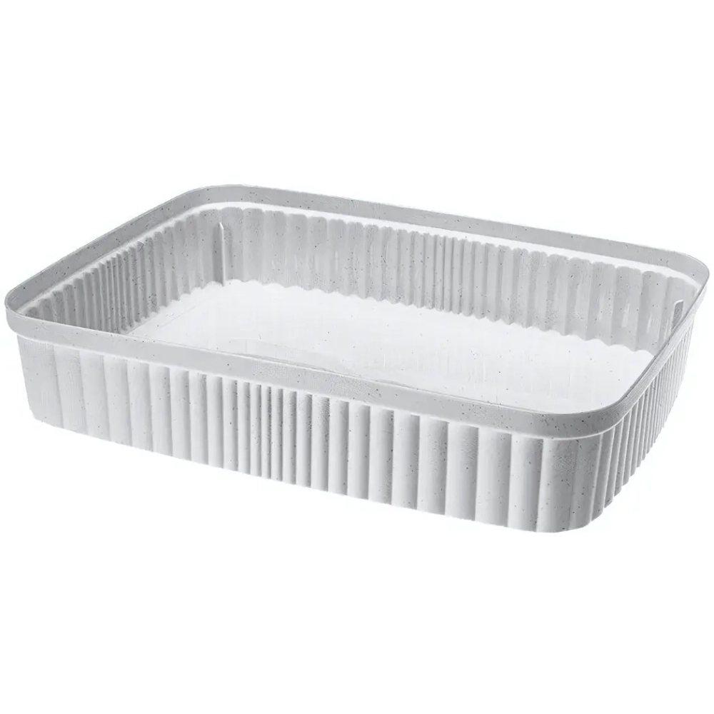 Лоток для хранения «VELVET», светло-серый флэк, 36*26,5*7см, 5,5л