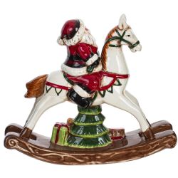 GAEM Фигурка декоративная "Дед Мороз на лошадке", L23 W8 H19,5 см