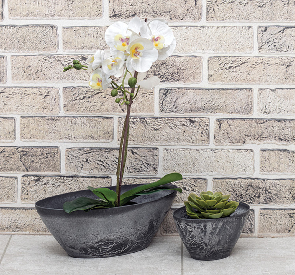 Кашпо МИКРИТ овальное 3,4 л 35,5*17*13см М3109