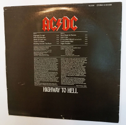 Винтажная виниловая пластинка LP AC DC Highway To Hell (GDR 1981)