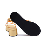 Кожаные босоножки Tommy Hilfiger - золотой(FW0FW07729)