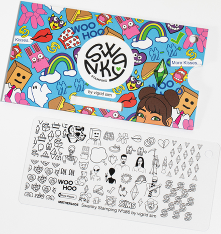 Swanky Stamping Пластина для стемпинга 186 by @vigrid_sim