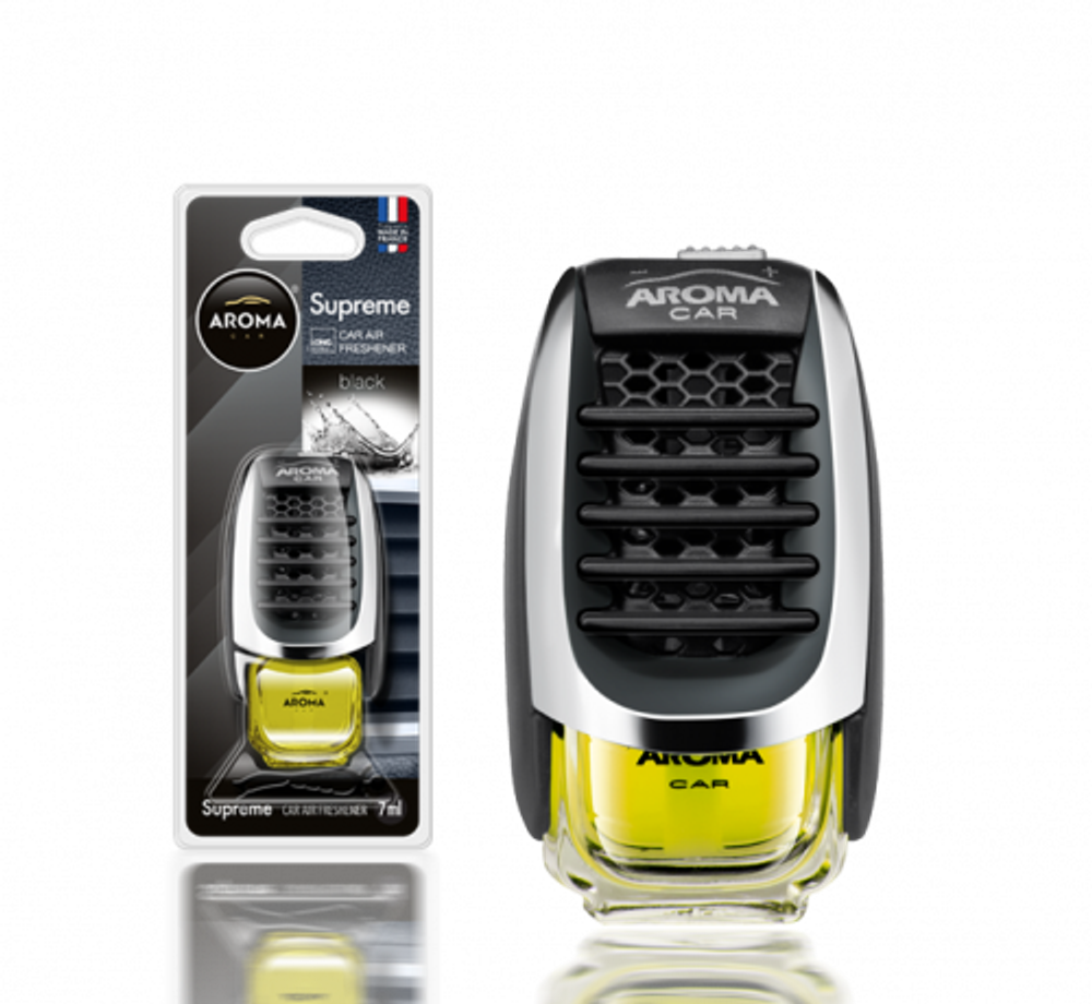 AROMA CAR Ароматизатор воздуха в дефлектор Aroma Car AROMA CAR SUPREME Black