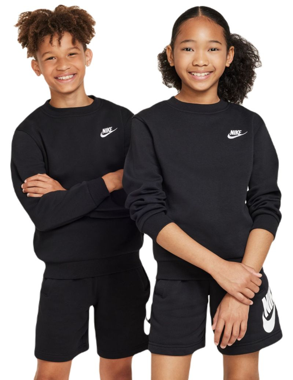 Детская теннисная куртка Nike Kids Sportswear Club Fleece - black/white