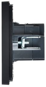 FORTE&PIANO Розетка USB A+C 3,1А FP150 черный IEK