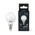 Лампа Gauss LED Шар 9,5W E14 950 lm 6500К 105101310