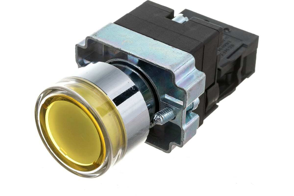 Кнопка управления LAY5-BW3561 с подсветкой желтый 1з IEK