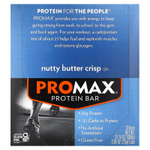 NuGo Nutrition, Promax Protein Bar, хрустящий с ореховой пастой, 12 батончиков по 75 г (2,64 унции)