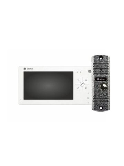 Комплект видеодомофона Optimus VM-7.0 + DS-700L (Серебро)